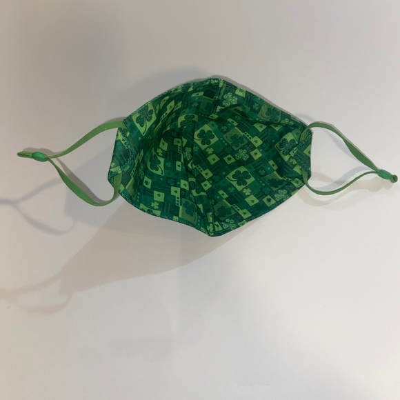 Handmade St. Patty’s Day Adult Face Mask - Picture 3 of 4